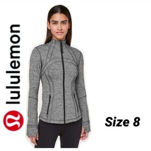 Lululemon Define Jacket Size 8 Heathered Black